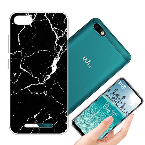 vingarshern Hülle für Wiko Lenny 3 Handyhülle Silikonhülle Bumper Case,Dünne Flex Weich Fallschutz Silikon Case Wiko Lenny3 Hülle Stoßfest Back Cover (Marmor Muster 02) von vingarshern