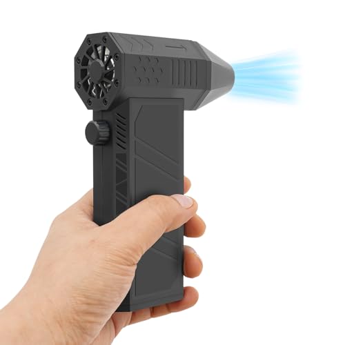 vinnyooc Elektrische Staubgebläse, Electric Air Duster 130000RPM Super Jet Dry Blower, Handheld Schnurloser Luftstaub, für Computer, Tastatur, Auto, Haus (Schwarz) von vinnyooc