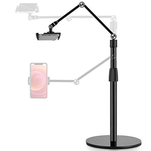 viozon Tablet-Handy Overhead-Ständer, Höhe und 360-Grad-Winkel verstellbar, Aluminium-Desktop-Ständer, kompatibel mit 3,5-11"-Handys oder Tablets wie iPhone iPad Pro Air Mini, Samsung, Nexus DE-AP-4PB viozon Tablet-Handy Overhead-Ständer, Höhe und 360-Grad-Winkel verstellbar, Aluminium-Desktop-Ständer, kompatibel mit 3,5-11"-Handys oder Tablets wie iPhone iPad Pro Air Mini, Samsung, Nexus DE-AP-4PB von viozon