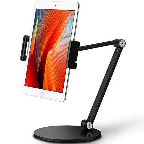 viozon Tablet Ständer Halterung, 360 Grad drehbar, höhen- und winkelverstellbar, hochwertiger Aluminiumlegierung Langer Arm kompatibel mit 4.5-13 Handy und Tablet, iPhone, iPad DE-AP-7LB von viozon