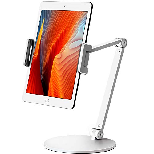 viozon Tablet Ständer Halterung, 360 Grad drehbar, höhen- und winkelverstellbar, hochwertiger Aluminiumlegierung Langer Arm kompatibel mit 4.5-13 Handy und Tablet, iPhone, iPad DE-AP-7LW-1 von viozon