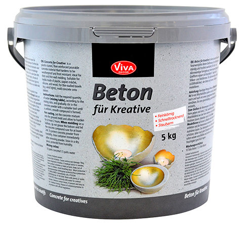 ViVA DECOR Gieß-Beton, feinkörnig, 5,0 kg Eimer von viva decor