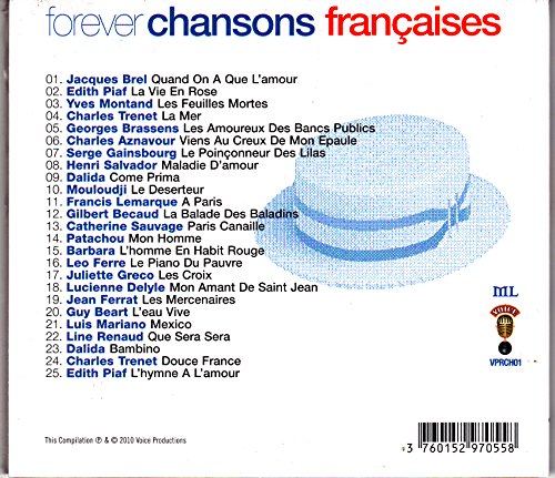 FOREVER CHANSONS FRANCAISES - JACQUES BREL - EDITH PIAF - YVES MONTAND � (1 CD) von voice