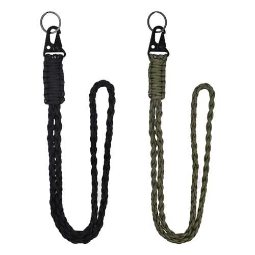 Volumoon 2 Stück Schlüsselanhänger Schlüsselband Strapazierfähiges Umhängeband Lang Neck Lanyard Lang Schlüsselband mit Karabiner Lang Umhängeband für Schlüssel Ausweis Handy Kamera von volumoon