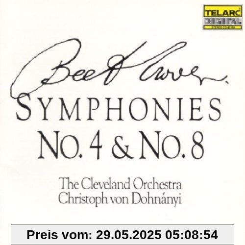 Sinfonien 4 und 8 von von Dohnanyi, Christoph (Dirigent)
