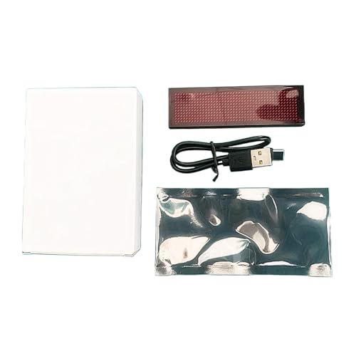 vreplrse APP programmierbare elektronische LED Plakette mit 1–8 Stufen der Anzeigegeschwindigkeit, 4 Stufen der Helligkeitsanpassung, Fester ABS Stift vreplrse APP programmierbare elektronische LED Plakette mit 1–8 Stufen der Anzeigegeschwindigkeit, 4 Stufen der Helligkeitsanpassung, Fester ABS Stift von vreplrse
