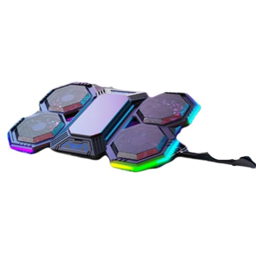 vreplrse Luftgekühltes Halbleiter Kühlkörperpad mit 6 Lüftern für eine schnelle Wärmeableitung und einen ruhigen Raum. ABS RGB Licht, F32 von vreplrse