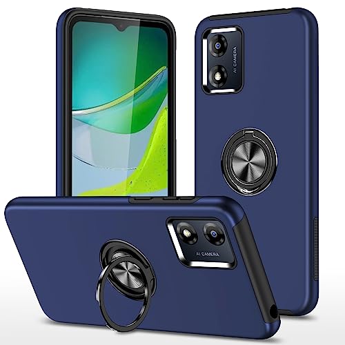 vumebao Handyhülle für Motorola Moto E13 Hülle, Schutzhülle mit 360° Drehbare Ringhalter Ständer, TPU Militärschutz Hybrid Strapazierfähig Robust Bumper Hülle für Moto E13, Blau vumebao Handyhülle für Motorola Moto E13 Hülle, Schutzhülle mit 360° Drehbare Ringhalter Ständer, TPU Militärschutz Hybrid Strapazierfähig Robust Bumper Hülle für Moto E13, Blau von vumebao