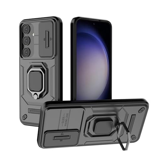 vumebao Handyhülle für Samsung S24 mit Kameraschutz Abdeckung, 360° Drehbare Halterung Tough Outdoor Bumper Schutzhülle für Samsung S24, Militär Stoßfest und Kollisionssicher-Schwarz vumebao Handyhülle für Samsung S24 mit Kameraschutz Abdeckung, 360° Drehbare Halterung Tough Outdoor Bumper Schutzhülle für Samsung S24, Militär Stoßfest und Kollisionssicher-Schwarz von vumebao