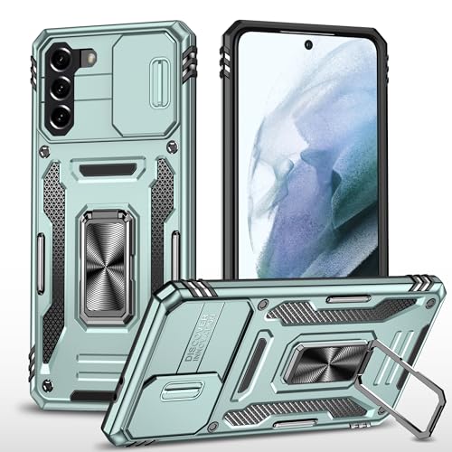 vumebao Schutz Hülle für Samsung S21 Plus 5G/S30 Pro Mit Drehbare Halterung, Handyhülle für Samsung S21 Plus 5G/S30 Pro, Schiebe Kamera Abdeckung, Militär stoßfeste und kollisionsfeste-Grün vumebao Schutz Hülle für Samsung S21 Plus 5G/S30 Pro Mit Drehbare Halterung, Handyhülle für Samsung S21 Plus 5G/S30 Pro, Schiebe Kamera Abdeckung, Militär stoßfeste und kollisionsfeste-Grün von vumebao