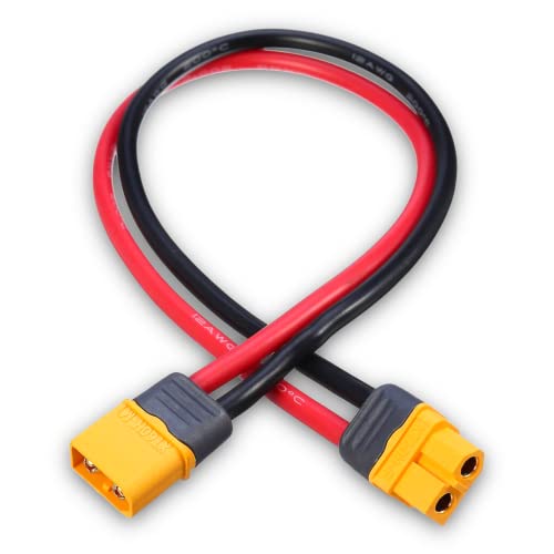 vuniversum 1x Stück Premium XT60H Verlängerungskabel 20cm 12AWG Hochstrom Silikonkbel Stecker auf Buchse Male auf Female Hochstromstecker Goldstecker Adapterkabel für Lipo Akku vuniversum 1x Stück Premium XT60H Verlängerungskabel 20cm 12AWG Hochstrom Silikonkbel Stecker auf Buchse Male auf Female Hochstromstecker Goldstecker Adapterkabel für Lipo Akku von vuniversum