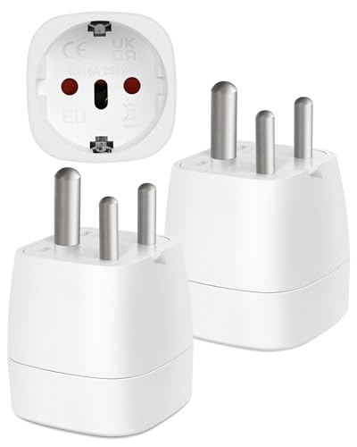 Reiseadapter Indien 2 Stück, Adapter Indien Steckdose, Reiseadapter Typ D für Sri Lanka, Indien, Nepal, Reisestecker Indien Stromadapter (Nicht zutreffend für Südafrika) Reiseadapter Indien 2 Stück, Adapter Indien Steckdose, Reiseadapter Typ D für Sri Lanka, Indien, Nepal, Reisestecker Indien Stromadapter (Nicht zutreffend für Südafrika) von vutizal