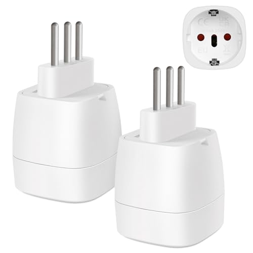 vutizal Reiseadapter Italien 2 Stück, Adapter Italien Steckdose,Adapter Italien, Reisestecker Italien, Reiseadapter Typ L für Italien, Syrien, Uruguay, Chile, Weiß vutizal Reiseadapter Italien 2 Stück, Adapter Italien Steckdose,Adapter Italien, Reisestecker Italien, Reiseadapter Typ L für Italien, Syrien, Uruguay, Chile, Weiß von vutizal