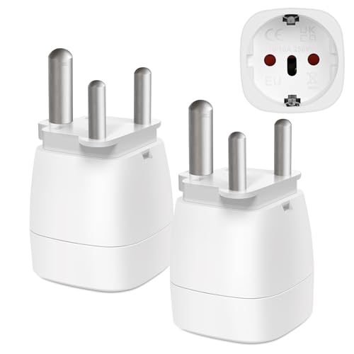 vutizal Adapter Südafrika 2 Stück,Reiseadapter Südafrika,Südafrika Adapter,Stecker Südafrika,Reiseadapter Typ M für Südafrika,Mosambik,Bhutan,Namibia,Botswana,Weiß vutizal Adapter Südafrika 2 Stück,Reiseadapter Südafrika,Südafrika Adapter,Stecker Südafrika,Reiseadapter Typ M für Südafrika,Mosambik,Bhutan,Namibia,Botswana,Weiß von vutizal