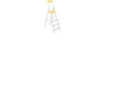 W.STEPS Stehleiter 4 Stufen H:950mmxB:510mmxT:935mm Gewicht: 6.1kg. von w.steps