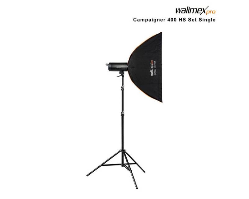 walimex pro Campaigner 400 HS Set Single Studio-Blitzgerät von walimex