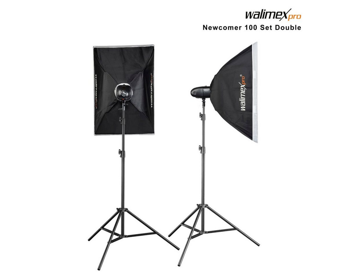 walimex pro Newcomer 100 II Set Double Studio-Blitzgerät walimex pro Newcomer 100 II Set Double Studio-Blitzgerät von walimex