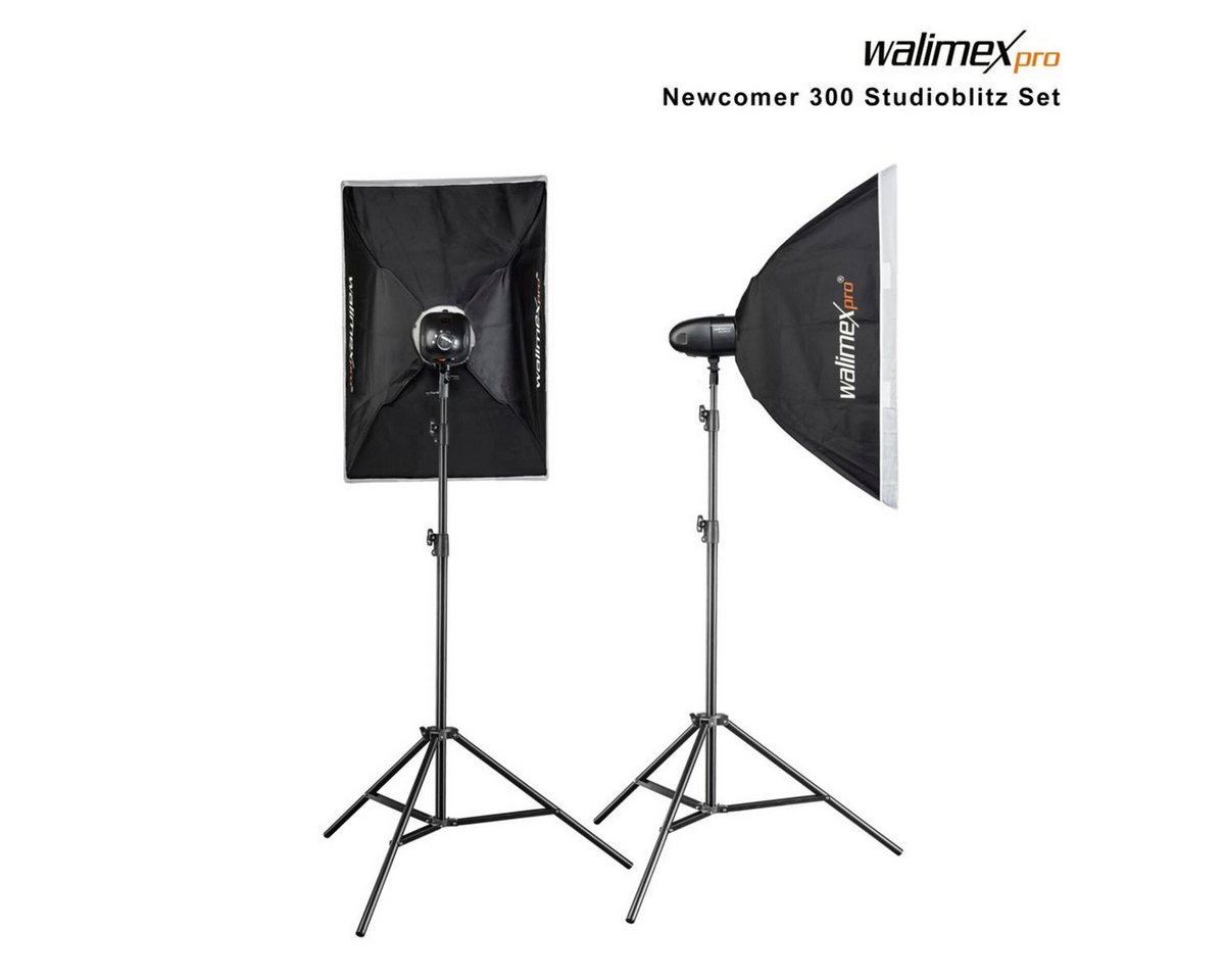 walimex pro Newcomer 300 II Set Double Studio-Blitzgerät walimex pro Newcomer 300 II Set Double Studio-Blitzgerät von walimex