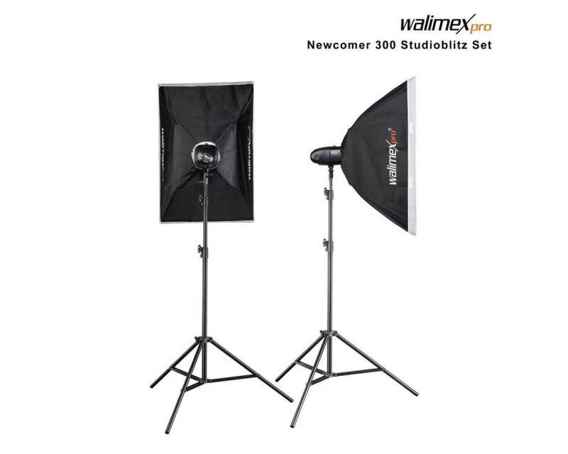 walimex pro Newcomer 300 II Set Double Studio-Blitzgerät von walimex