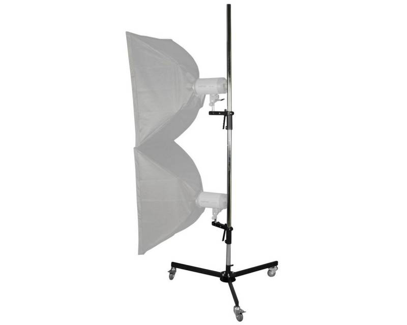 walimex pro Roll-Stativ, 223cm, mit 2 Klemmhaltern Lampenstativ von walimex