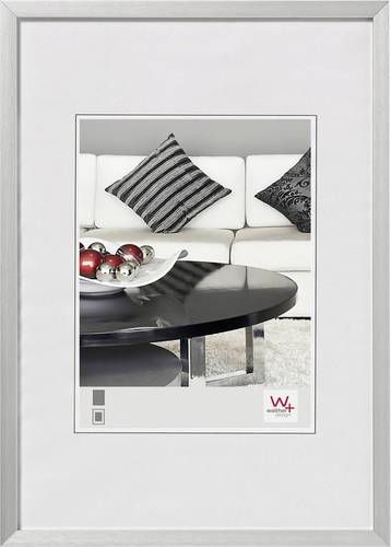 walther+ design AJ045S Bilder Wechselrahmen Papierformat: 30 x 45cm Silber von walther+ design