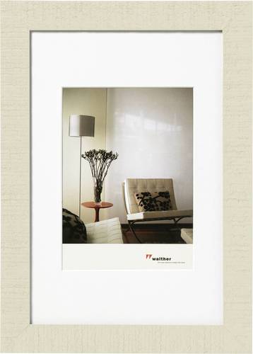 walther+ design HO040W Bilder Wechselrahmen Papierformat: 30 x 40cm Weiß, Beige von walther+ design