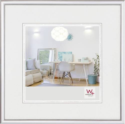 walther+ design KV330S Bilder Wechselrahmen Papierformat: 30 x 30cm Silber von walther+ design