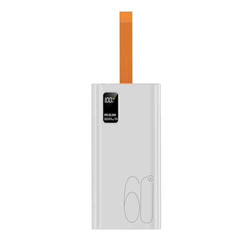 Gaowangyi Powerbank, 120W Schnellladung 60000mAh! Tragbares Ladegerät, USB C Schnellladung, 4 Port Externer Akku Pack mit LED Digitalanzeige, Kompatibel mit Laptops, Handys Powerbank von wanggaoyi