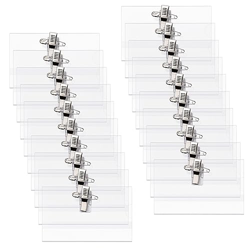 50 Stück Namensschilder mit Clip, Transparent Namensschild mit Halter-Clip und Ansteck-Nadel,Namensschilder für Kleidung Ausweishalter für Schulen Unternehmen Fabriken, 90 x 56mm 50 Stück Namensschilder mit Clip, Transparent Namensschild mit Halter-Clip und Ansteck-Nadel,Namensschilder für Kleidung Ausweishalter für Schulen Unternehmen Fabriken, 90 x 56mm von wangjiangda