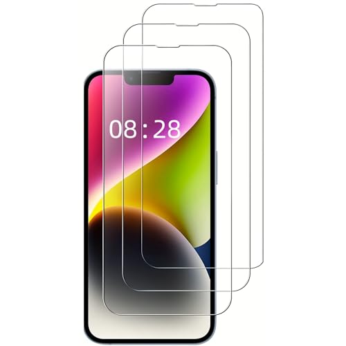 3 Stück Panzer Schutz Gehärtetem Glas Für iPhone 14 iPhone 13 iPhone 13 Pro Full Screen Schutzfolie Displayschutz Folie Anti Kratzen 9H Härte HD Displayschutzfolie 6,1 Zoll Ultra Klar Ultrabeständig von wangos