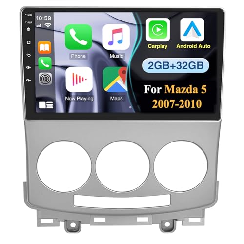 2G+32G Autoradio für Mazda 5 2007 2008 2009 2010 mit Carplay Android Auto Navi, Android 14 Autoradio mit 9 Zoll Bildschirm,Bluetooth Mirror Link WiFi FM/RDS HiFi+Rückfahrkamera 2G+32G Autoradio für Mazda 5 2007 2008 2009 2010 mit Carplay Android Auto Navi, Android 14 Autoradio mit 9 Zoll Bildschirm,Bluetooth Mirror Link WiFi FM/RDS HiFi+Rückfahrkamera von wanhonghui