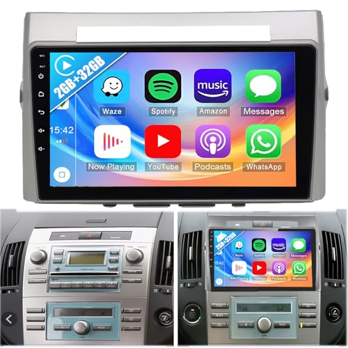 2G+32G Carplay Autoradio für Toyota Corolla Verso 2004-2009 mit Navi Android Auto,9 Zoll Bildschirm Android 13 Radio 2 DIN mit Bluetooth Mirror Link WiFi/FM/RDS+Rückfahrkamera 2G+32G Carplay Autoradio für Toyota Corolla Verso 2004-2009 mit Navi Android Auto,9 Zoll Bildschirm Android 13 Radio 2 DIN mit Bluetooth Mirror Link WiFi/FM/RDS+Rückfahrkamera von wanhonghui