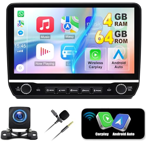 4G+64G Autoradio für Fiat Ducato/Peugeot Boxer/Citroen Jumper 2006-2022 mit Carplay Android Auto Navi, Android 13 Autoradio mit 10 Zoll Bildschirm,Bluetooth Mirror Link WiFi FM/RDS HIFI+Rückfahrkamera von wanhonghui