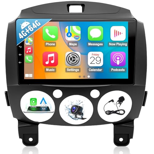 4G+64G Autoradio für Mazda 2 2007-2014 mit Carplay Android Auto Navi, Android 13 Autoradio mit 9 Zoll Bildschirm,Bluetooth Mirror Link WiFi FM/RDS HiFi+Rückfahrkamera 4G+64G Autoradio für Mazda 2 2007-2014 mit Carplay Android Auto Navi, Android 13 Autoradio mit 9 Zoll Bildschirm,Bluetooth Mirror Link WiFi FM/RDS HiFi+Rückfahrkamera von wanhonghui