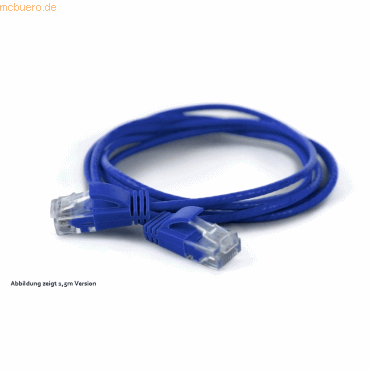 wantec wantecWire Patchkabel CAT6A (rund 2,8mm) UTP blau 1,0m von wantec