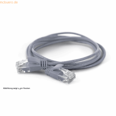 wantec wantecWire Patchkabel CAT6A (rund 2,8mm) UTP grau 0,20m von wantec