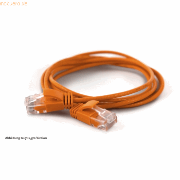 wantec wantecWire Patchkabel CAT6A (rund 2,8mm) UTP orange 0,25m von wantec