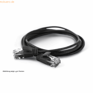 wantec wantecWire Patchkabel CAT6A (rund 2,8mm) UTP schwarz 0,20m von wantec