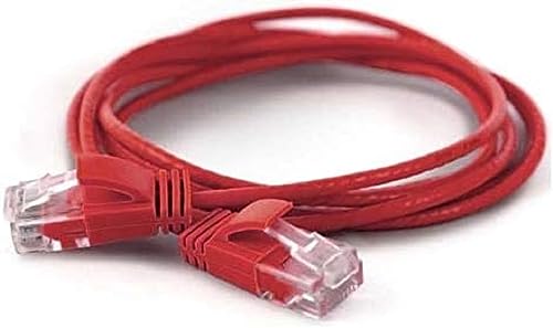 wantecWire Extra dünnes Patchkabel CAT.6 UTP, Länge 0.2 m, rot von wantecWire