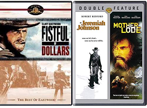 Dollars 3 Film Favorites Fistful of Clint Eastwood & Jeremiah Johnson Robert Redford Mother Lode Feature movie set Dollars 3 Film Favorites Fistful of Clint Eastwood & Jeremiah Johnson Robert Redford Mother Lode Feature movie set von warnerHomeVideo