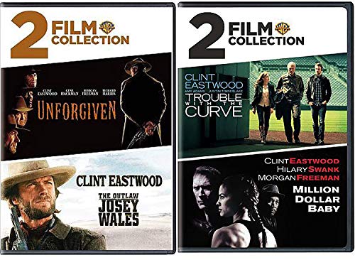 West & Now 4 Clint Eastwood Film Collection Unforgiven & Outlaw Josey Wales + Trouble with The Curve & Million Dollar Baby DVD Feature movie set von warnerHomeVideo