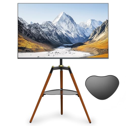 Tripod TV Ständer, Fernsehständer für TV 32-65 Zoll TV Stand im Staffelei Design Modern TV Standfuss, 140 Grad schwenkbar, max. VESA 400 x 400 mm für Schlafzimmer, Wohnzimmer Tripod TV Ständer, Fernsehständer für TV 32-65 Zoll TV Stand im Staffelei Design Modern TV Standfuss, 140 Grad schwenkbar, max. VESA 400 x 400 mm für Schlafzimmer, Wohnzimmer von washrobots