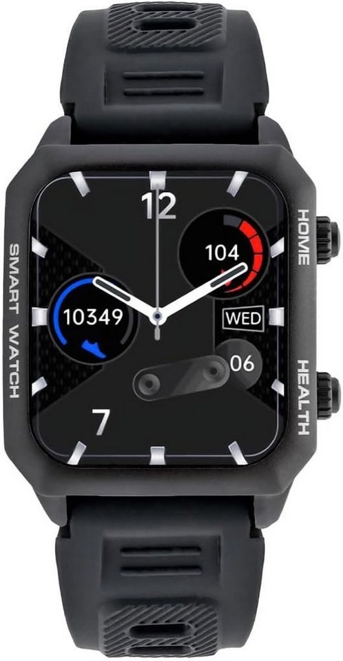 watchmark Wecker, Körpertemperaturmonitor, Activity Tracker Smartwatch (Android/iOS), Mit den besten und erstaunlichsten Funktionen, attraktivem Design von watchmark