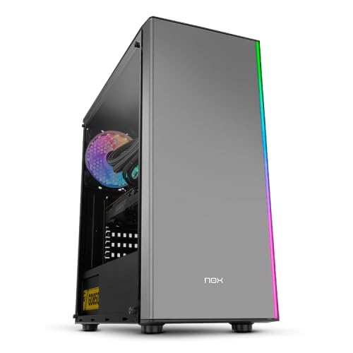 ATX-Gehäuse mit 2 x USB 2.0, 1 x USB 3.0, Audio, ARGB-Beleuchtung vorne, 12 cm Lüfter, unterstützt Grafiken bis zu 330 mm, ideal für PC-Gaming. ATX-Gehäuse mit 2 x USB 2.0, 1 x USB 3.0, Audio, ARGB-Beleuchtung vorne, 12 cm Lüfter, unterstützt Grafiken bis zu 330 mm, ideal für PC-Gaming. von watiowave
