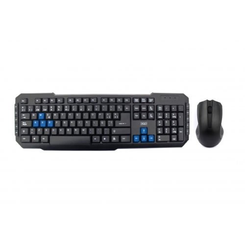 Kabellose USB-Tastatur und Maus, Schwarz, Multi-Geräte-Verbindung, ideal für Büro- und Unterhaltungsarbeiten. Kabellose USB-Tastatur und Maus, Schwarz, Multi-Geräte-Verbindung, ideal für Büro- und Unterhaltungsarbeiten. von watiowave