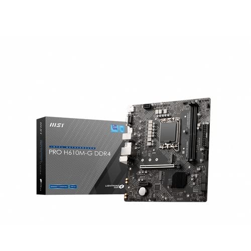 Mainboard mATX Pro H610M-G, DDR4, Sockel 1700, ideal für den BAU von Hochleistungs-Desktop-PCs. von watiowave
