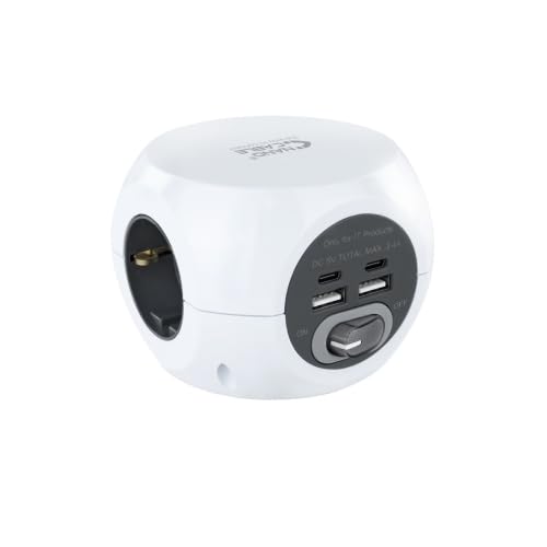 Steckdosenleiste mit 4 USB-Ports und Schalter, ideal zum Aufladen von elektronischen Geräten und zur Erhöhung des Komforts zu Hause oder im Büro. Steckdosenleiste mit 4 USB-Ports und Schalter, ideal zum Aufladen von elektronischen Geräten und zur Erhöhung des Komforts zu Hause oder im Büro. von watiowave