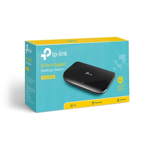 Switch mit 8 Ports, 10/100/1000 Mbit/s, Kunststoffgehäuse, ideal für kleine Netzwerke und den effizienten Anschluss mehrerer Geräte. Switch mit 8 Ports, 10/100/1000 Mbit/s, Kunststoffgehäuse, ideal für kleine Netzwerke und den effizienten Anschluss mehrerer Geräte. von watiowave