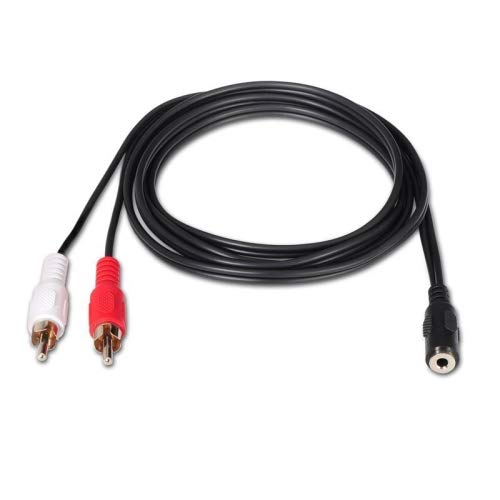 watiowave 3,5 mm auf 2 x Cinch-Stereo-Audiokabel, Länge 1,5 m, ideal für den Anschluss von Audiogeräten an Audio- und TV-Geräte. watiowave 3,5 mm auf 2 x Cinch-Stereo-Audiokabel, Länge 1,5 m, ideal für den Anschluss von Audiogeräten an Audio- und TV-Geräte. von watiowave