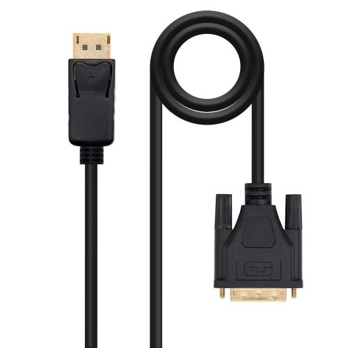 watiowave DisplayPort-auf-DVI-Kabel, 3,0 m, schwarz, Videoübertragung, ideal zum Anschluss von Monitoren und Projektoren. von watiowave